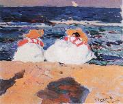 Joaquin Sorolla Y Bastida maria y elena en la playa oil painting picture wholesale